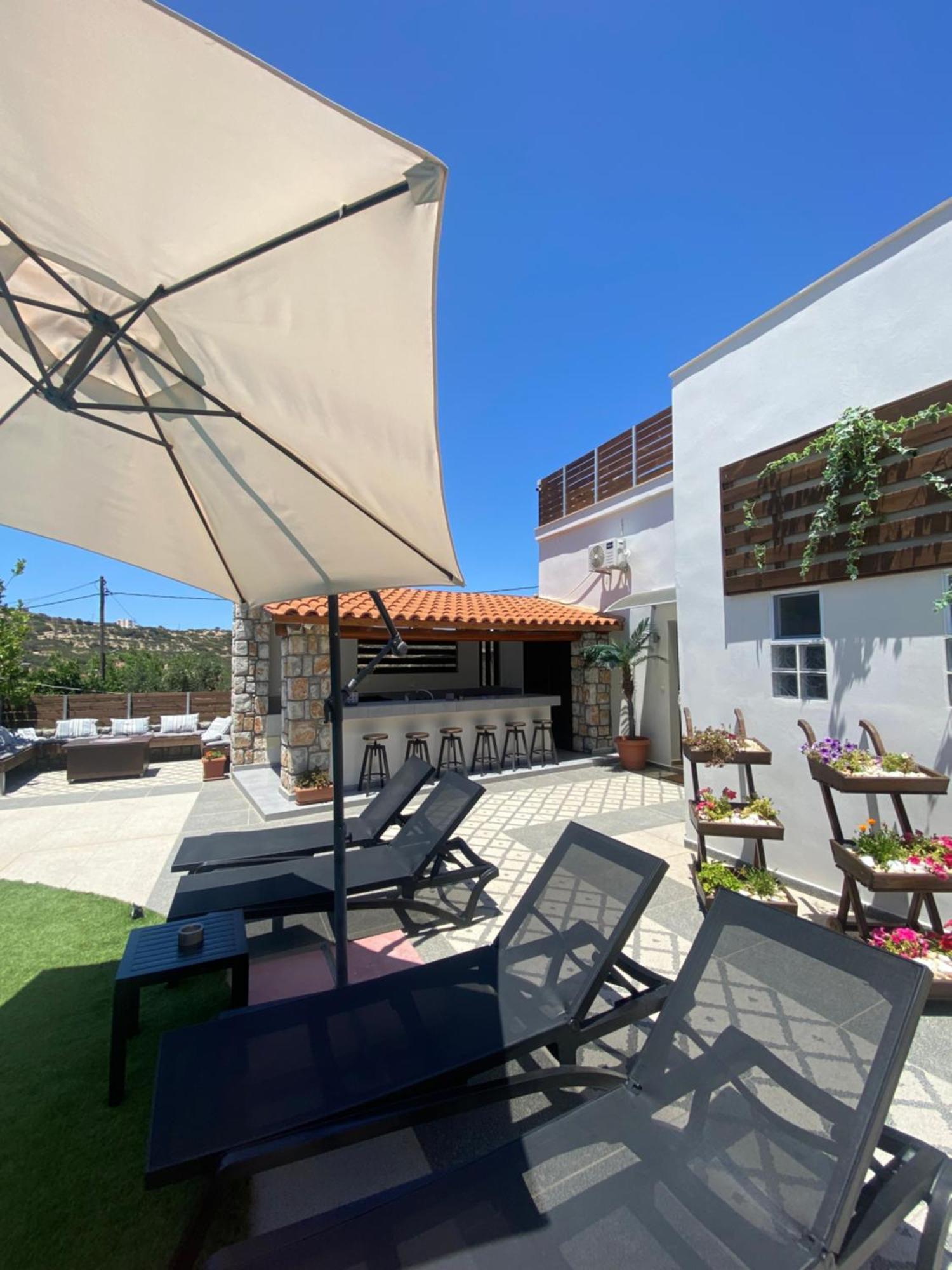 Casa Christina-Luxury Villa กิสเซมอส ภายนอก รูปภาพ